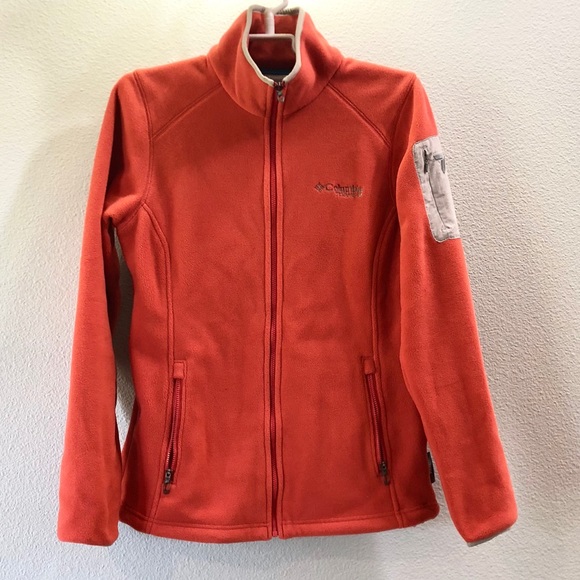 Columbia Jackets & Blazers - 🚚 NWOT COLUMBIA- Fleece women’s Orange jacket